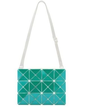 Issey Miyake Geometric-Patterned Shoulder Bag - Green