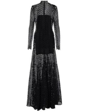 David Koma Knotted Long Dress - Black