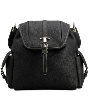 Tod's T Timeless Buckle-Fastening Backpack - Black
