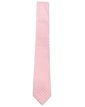 Gucci Interlocking G Silk Jacquard Tie - Pink