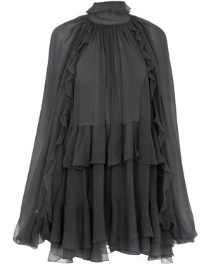 Chloé Chloé Ruffled Mini Dress - Black