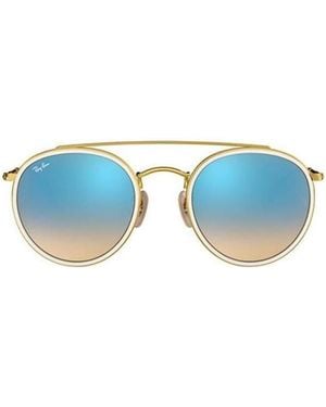 Ray-Ban Round Double Bridge Legend Sunglasses - Blue