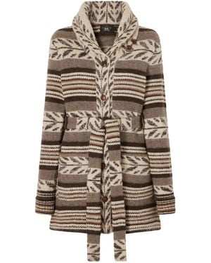 RRL Rory Belted Alpaca-Blend Cardigan - Multicolour