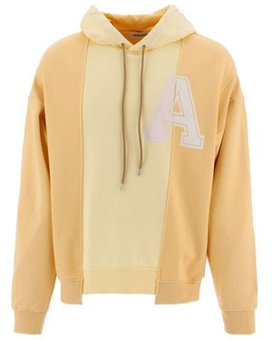 Ambush Asymmetric Hem Hoodie - Yellow