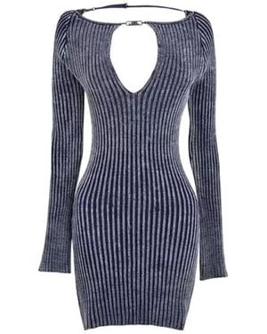 Jaded London Backless Mini Dress - Blue