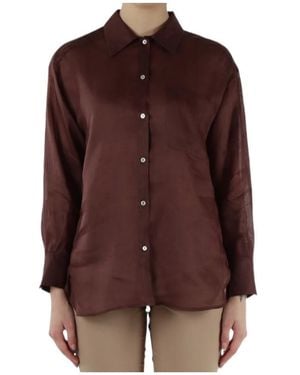 Marella Long Sleeve Shirt - Brown
