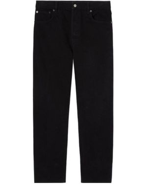 Gucci Cropped Slim Denim Trousers - Black