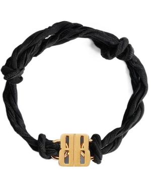 Balenciaga Nano Ribbon Bb Bracelet - Black