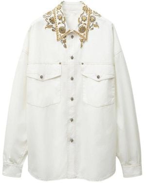 Versace Long-Sleeved Shirt - White