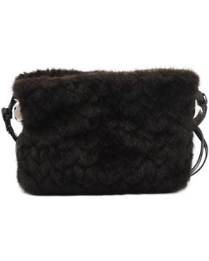 Liu Jo Textured Hobo Shoulder Bag - Black