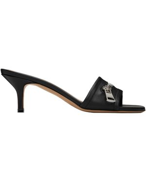 JW Anderson Leather Biker Sandals - Black