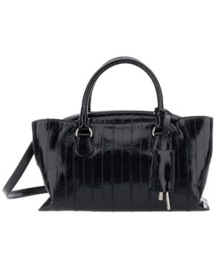 OSOI Top-Handle Shoulder Bag With Dual Handles - Black