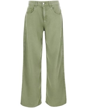 ICON DENIM Jeans 'Beapt2036Cac' With Five Pockets And Bleach Finish - Green