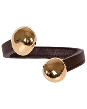 Bottega Veneta Stoppers Cuff Bracelet - White