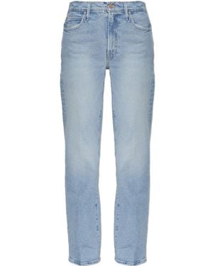 Mother The Kick It Straight-Leg Jeans - Blue