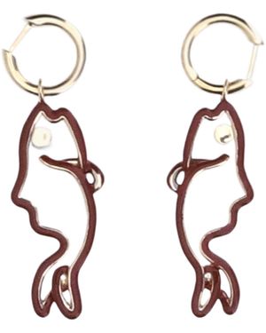 Bottega Veneta Fish Earrings - Multicolor