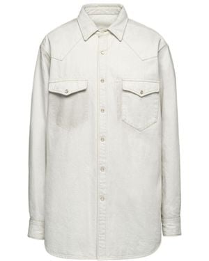 Maison Margiela Buttoned Overshirt Jacket - White