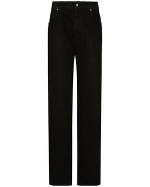 Dolce & Gabbana Wide-Legged Jeans - Black