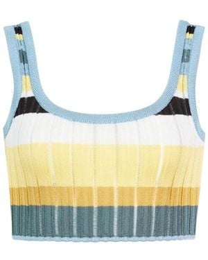 Alaïa Crew Neck Vest - Blue