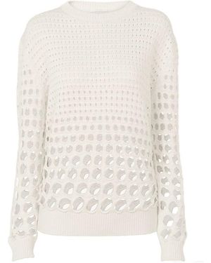 Chloé Open-Knit Jumper - White