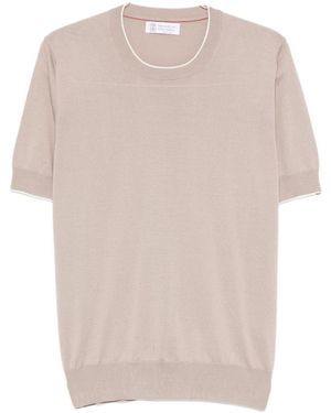 Brunello Cucinelli Crew-Neck T-Shirt - White