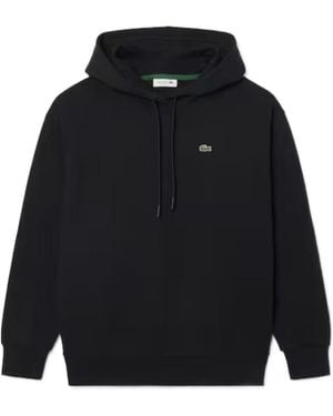 Lacoste Oversized Fleece Hoodie - Blue