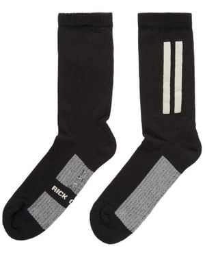 Rick Owens Color-Blocked Socks - Black