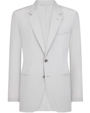 Tom Ford Long-Sleeved Suit Jacket - White