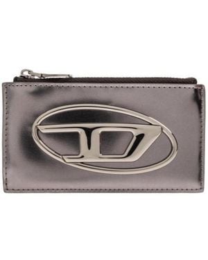 DIESEL 1Dr Zipped Card Holder - Grey