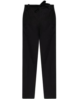 Dries Van Noten Penny Straight-Leg Trousers - Black