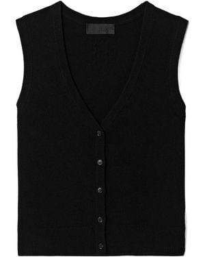 Nili Lotan Button-Fasteing V-Neck Cardigan - Black