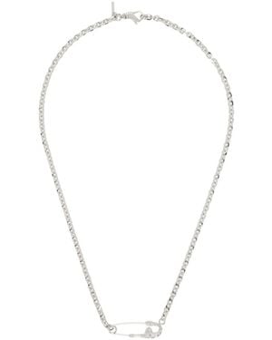 Emanuele Bicocchi Arabesque Pin Sterling- Necklace - White