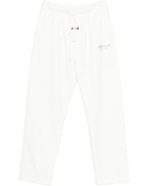 Fear Of God Embroidered Drawstring-Waist Track Trousers - White