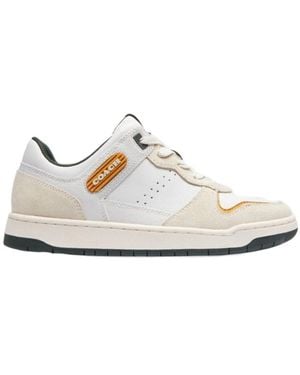 COACH C201 Low-Top Casual Shoes - White