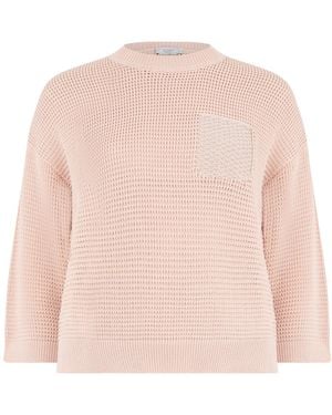 Peserico Pocket Cotton Jumper - Pink