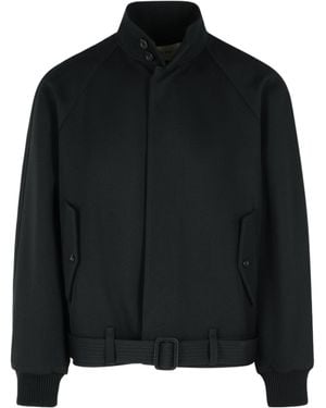 Lanvin Belted High Neck Jacket - Black