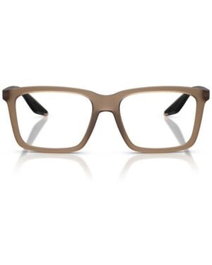 Prada Linea Rossa Prada Eyewear Linea Rossa Rectangular Frame Glasses - Metallic