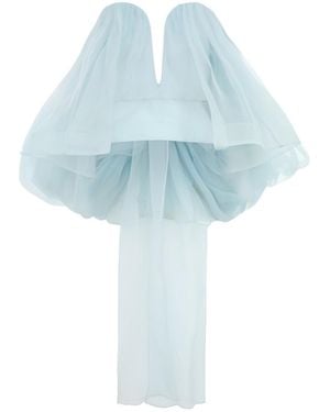 Zimmermann Crush Strapless Bodice - Blue