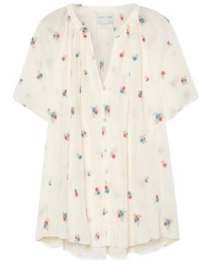 forte_forte Floral Buttoned Shirt - White