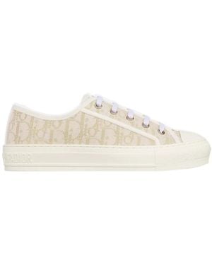 Dior Christian Walk'N' Lace-Up Trainers - White