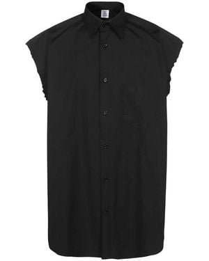 Vetements Poplin Shirt - Black