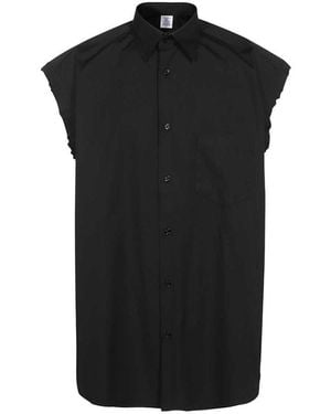 Vetements Poplin Shirt - Black