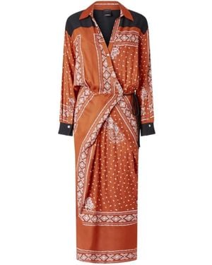 Pinko Bandana-Print Dress - Red