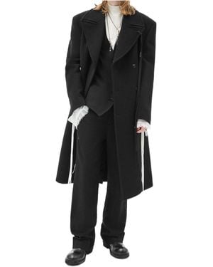 Ann Demeulemeester Jake Double-Breasted Coat - Black