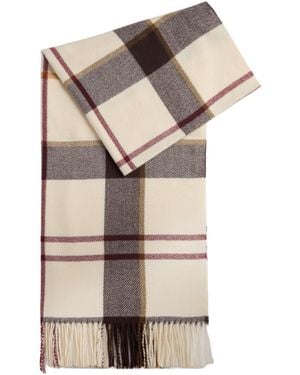 Barbour Plaid Scarf - Natural