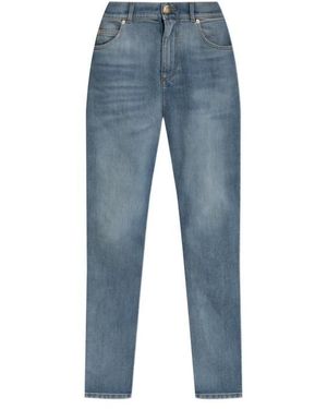 Balmain Tapered Leg Jeans - Blue
