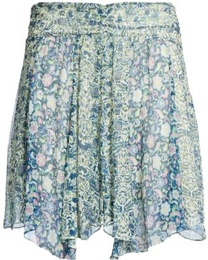 Isabel Marant Multi-Color Umbrella Skirt - Blue