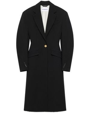 Givenchy Cocoon Fitted Coat - Black