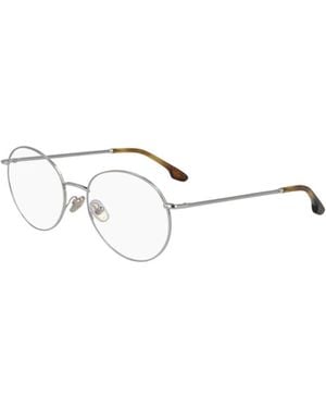Victoria Beckham Round-Frame Two-Tone Glasses - White
