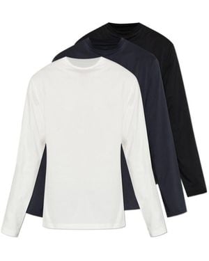 Jil Sander Three-Pack Long-Sleeve T-Shirts - Blue
